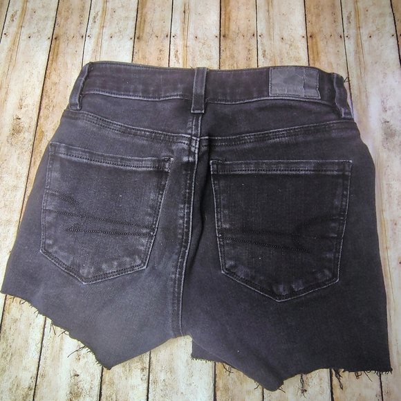 American Eagle Outfitters Black Jean Shorts - Picture 2 of 4